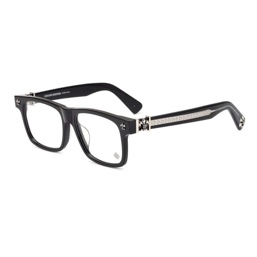 Chrome Hearts finely carved temples, large frame glasses