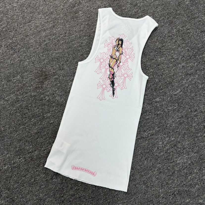 Chrome Hearts deadly doll T-type actress printed vest dress Tank Tops