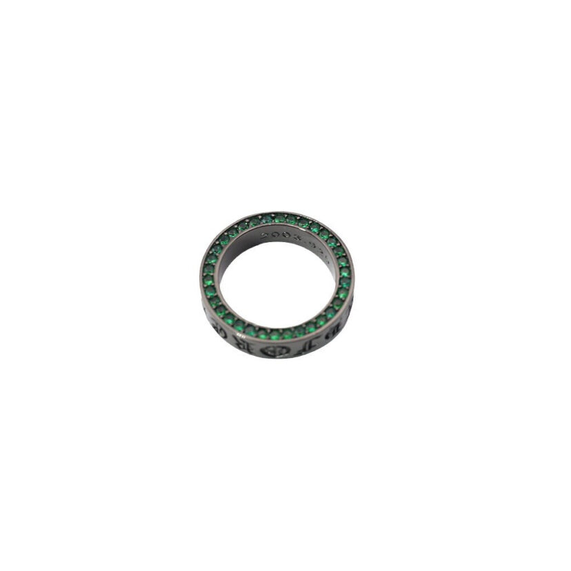 Chrome Hearts black green diamond ring