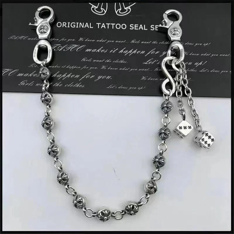 chrome hearts chain waist trouser chain bag chain