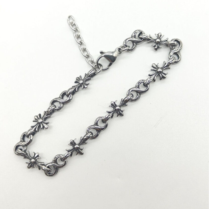 Chrome Hearts Tiny E CH Cross Bracelet