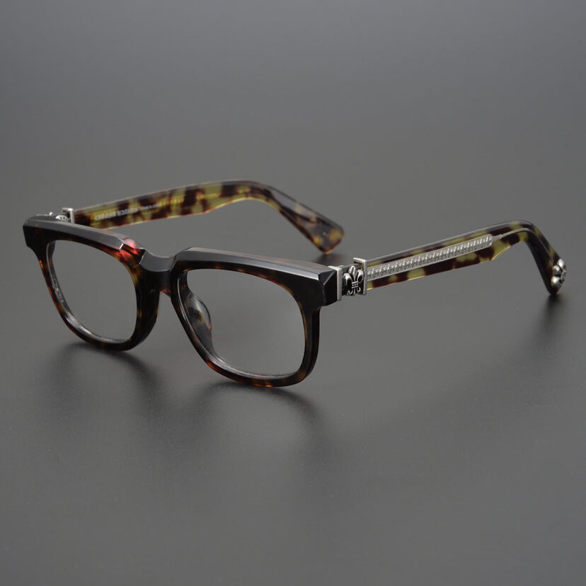 Chrome Hearts finely carved temples, large frame glasses