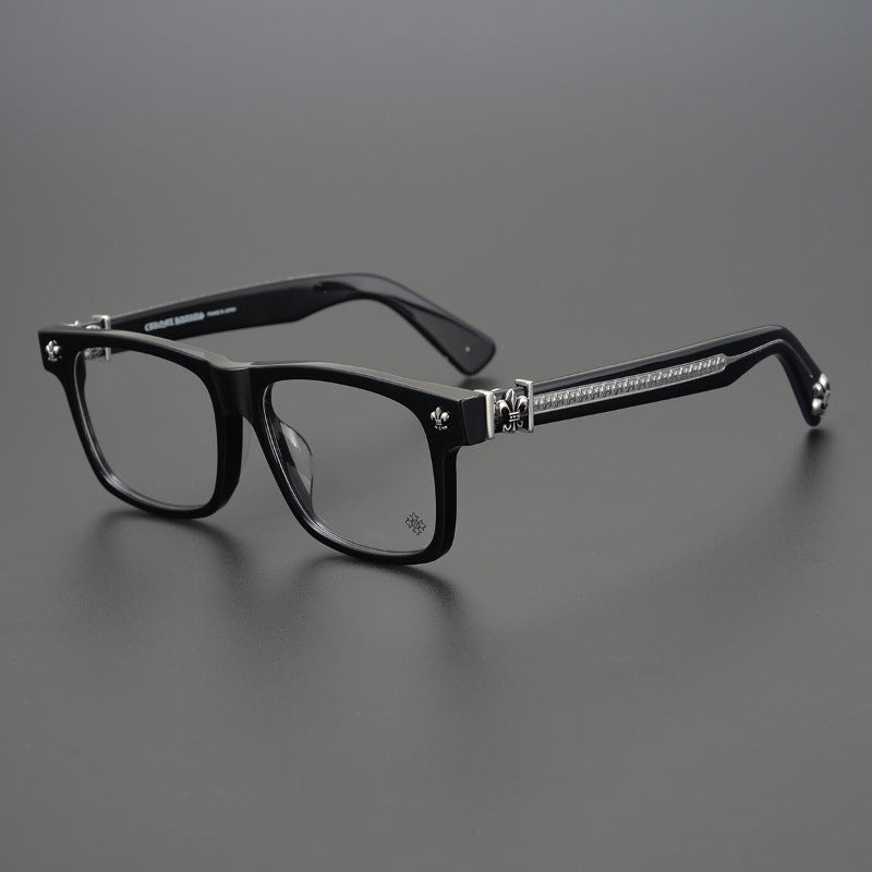 Chrome Hearts finely carved temples, large frame glasses
