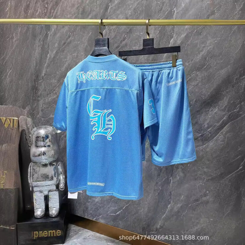 Chrome Hearts flower arm ice hockey suit casual T-shirt suit