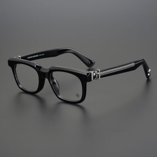 Chrome Hearts finely carved temples, large frame glasses