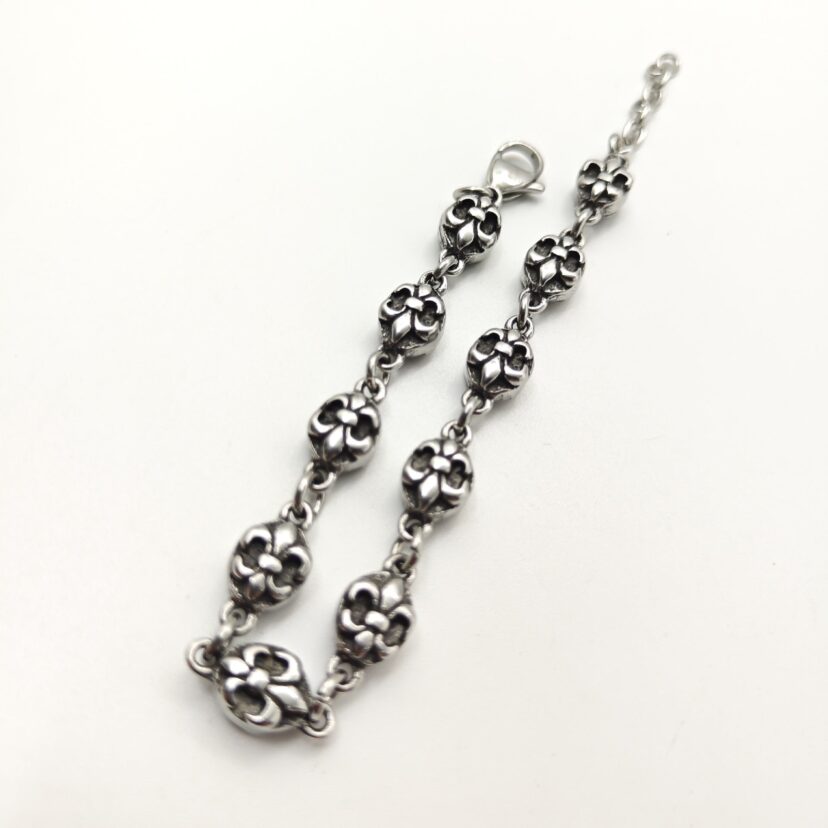 Chrome Hearts anchor flower ball bracelet