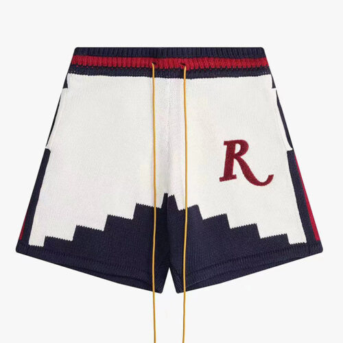 O1CN01kNKcxo1yP77Ondjkq__1758116570 RHUDE Saint Croix Straight-Leg Logo-Appliquéd Intarsia Cotton Drawstring Shorts