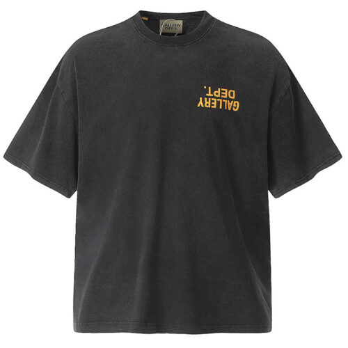 O1CN01lUFFi11yr3EOhvAps__2215688856631-0-cib Gallery Dept. Upside Down Gold Letter Logo Print Short Sleeve
