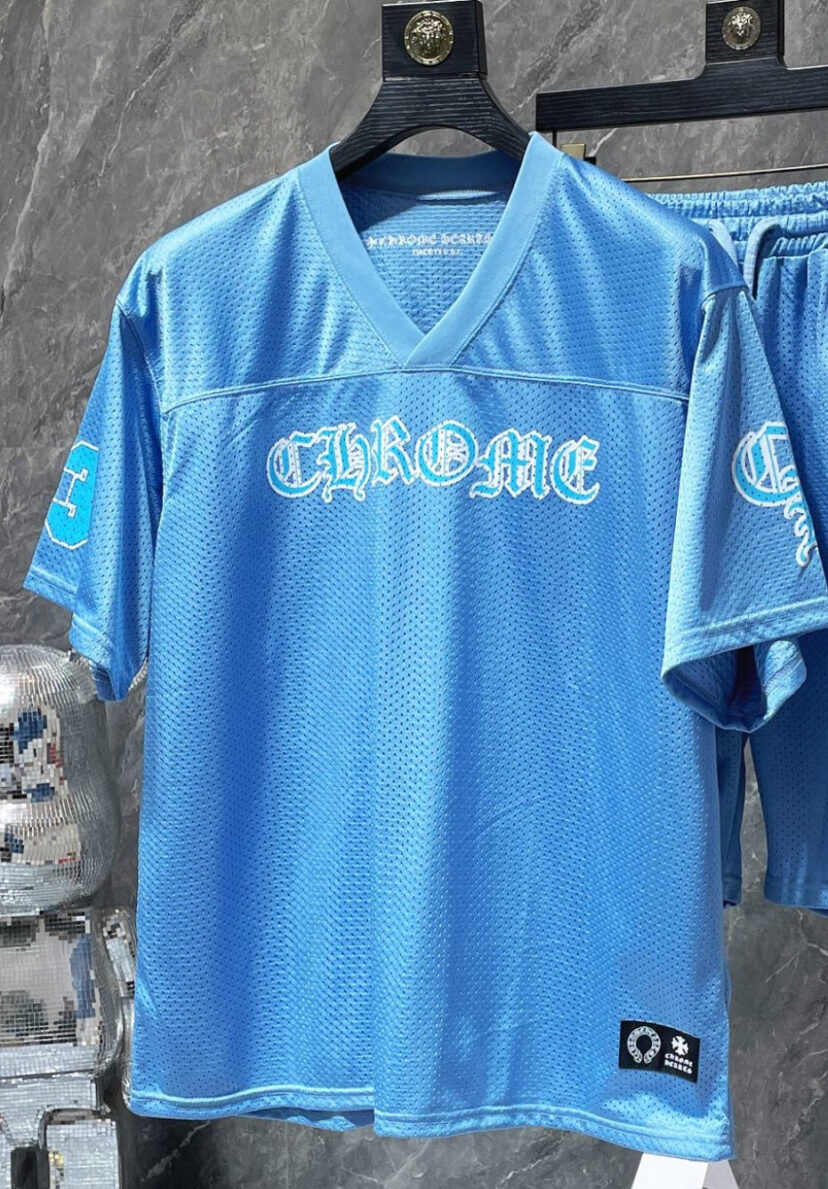 Chrome Hearts flower arm ice hockey suit casual T-shirt suit