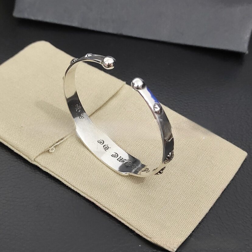 Chrome Hearts adjustable cross open bracelet