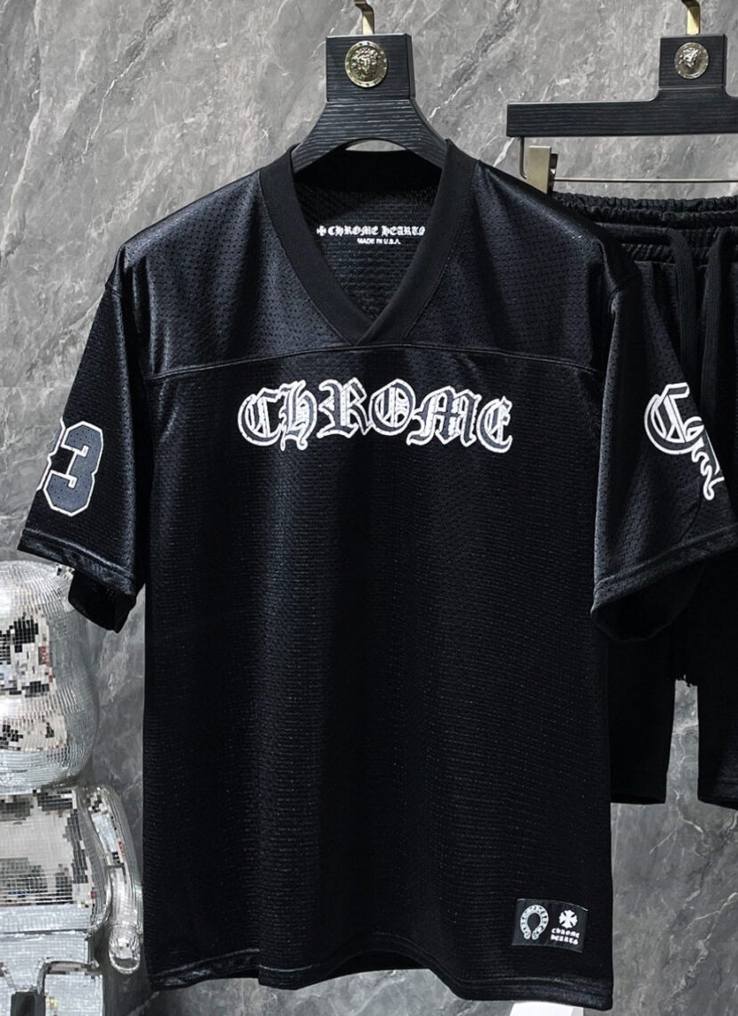 Chrome Hearts flower arm ice hockey suit casual T-shirt suit