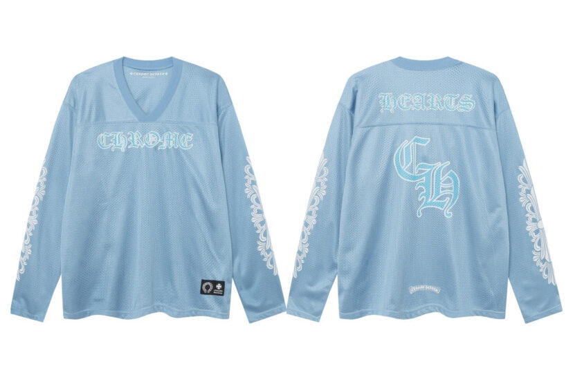 Chrome Hearts flower arm ice hockey suit casual T-shirt suit