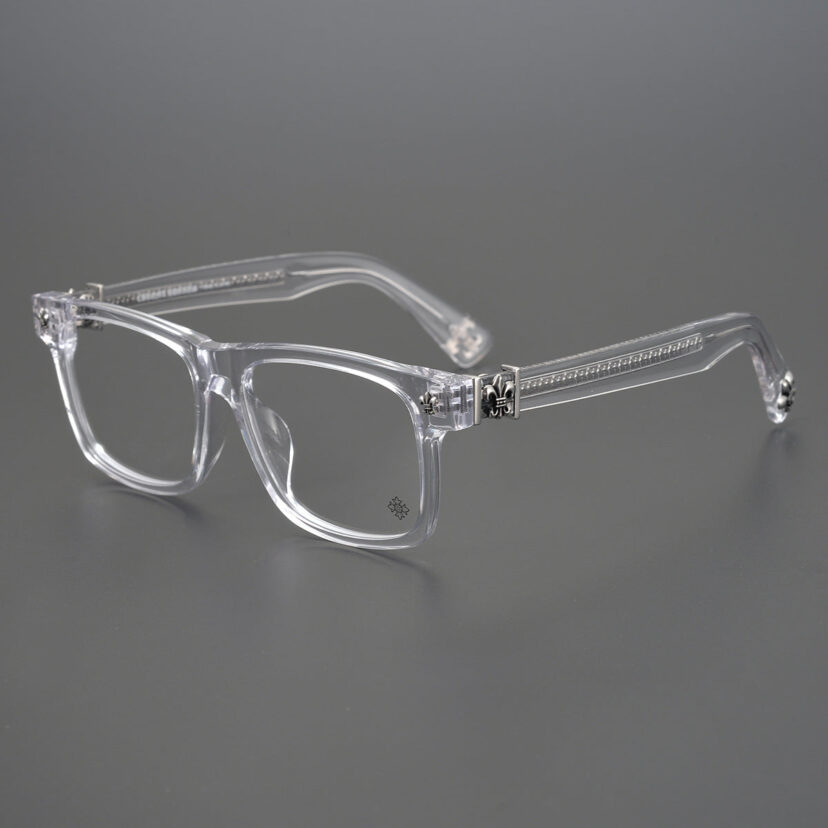 Chrome Hearts finely carved temples, large frame glasses