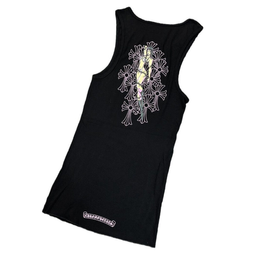 Chrome Hearts deadly doll T-type actress printed vest dress Tank Tops