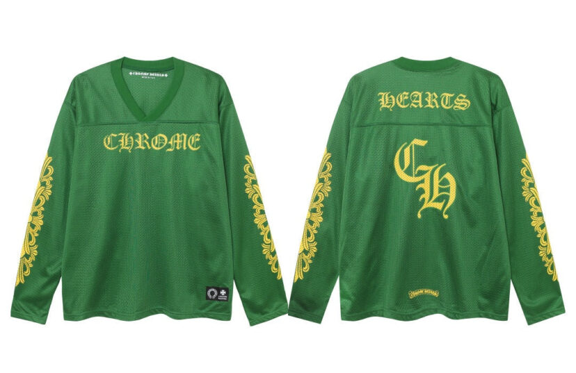 Chrome Hearts flower arm ice hockey suit casual T-shirt suit