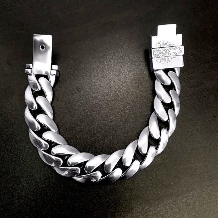 Chrome Hearts Retro Plus Cross Box ID Classica chain Bracelet