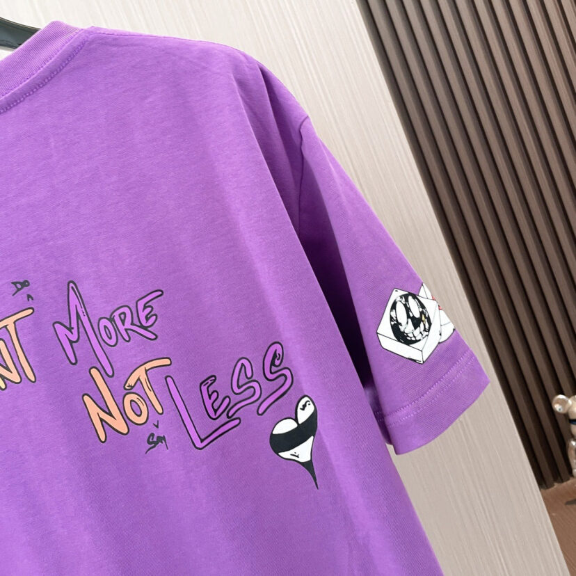 Chrome Hearts matty boy round neck purple short-sleeved T-shirt