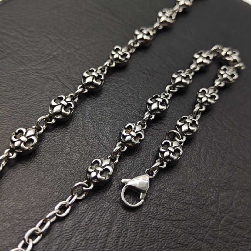 Chrome Hearts anchor flower ball bracelet