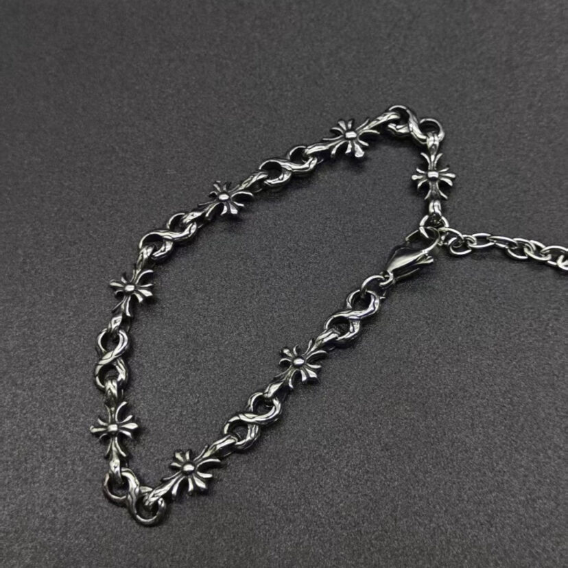 Chrome Hearts Tiny E CH Cross Bracelet