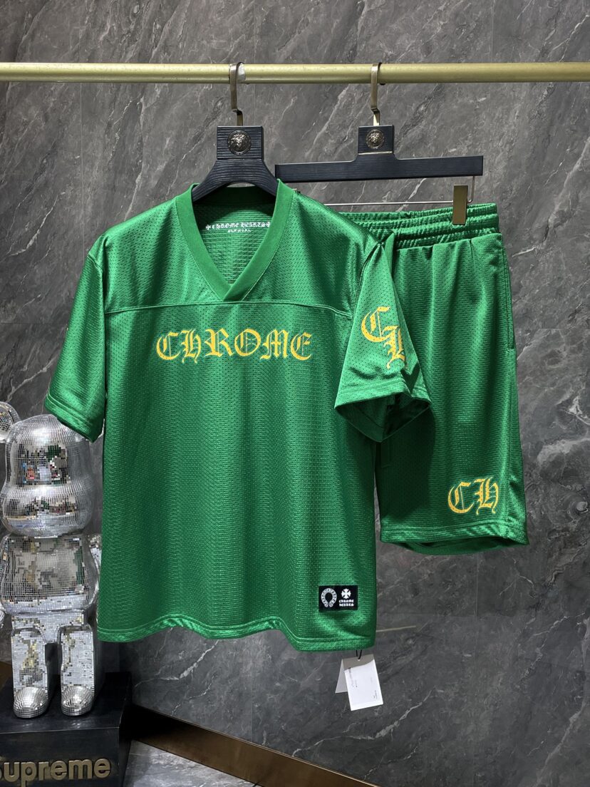 Chrome Hearts flower arm ice hockey suit casual T-shirt suit