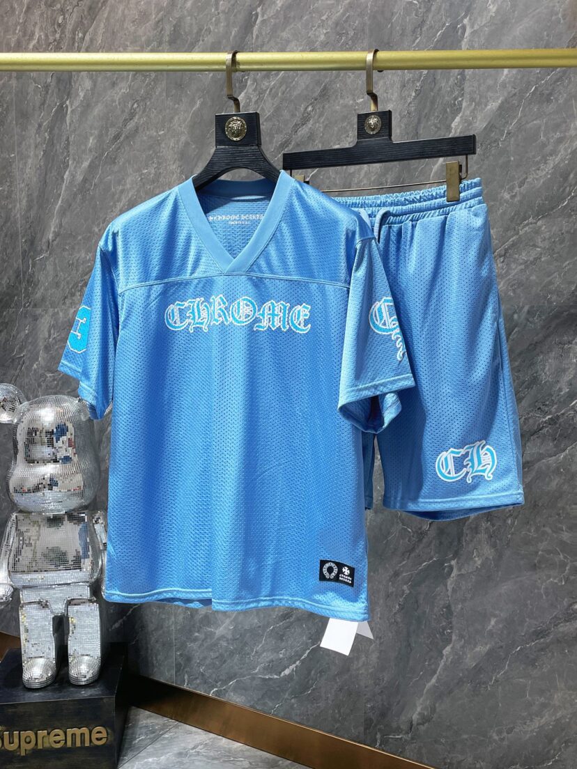 Chrome Hearts flower arm ice hockey suit casual T-shirt suit