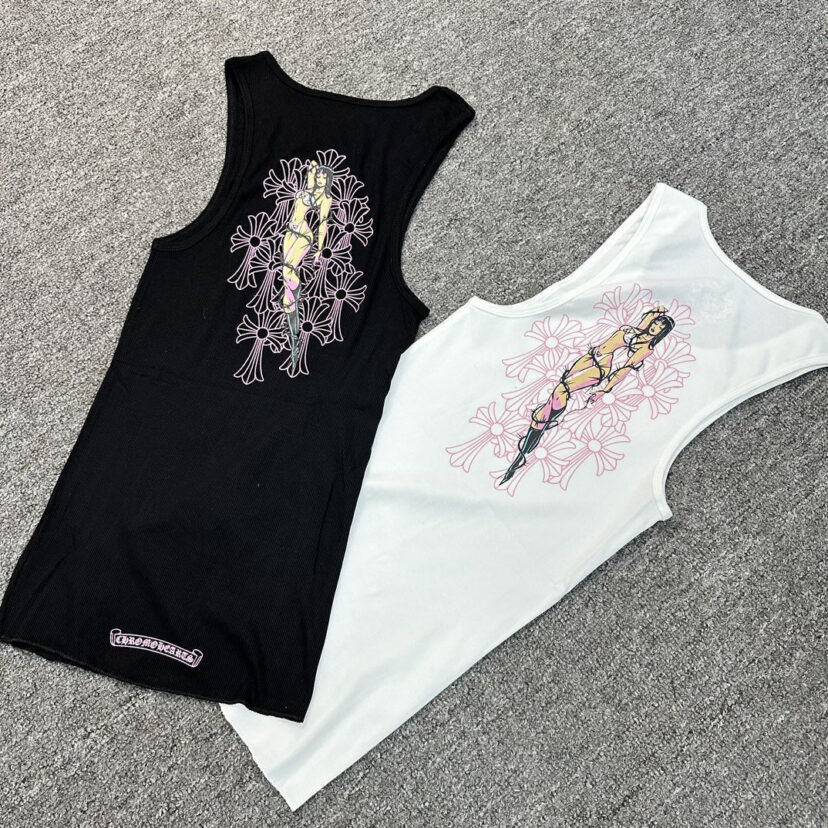 Chrome Hearts deadly doll T-type actress printed vest dress Tank Tops
