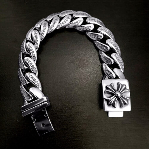 Chrome Hearts Retro Plus Cross Box ID Classica chain Bracelet