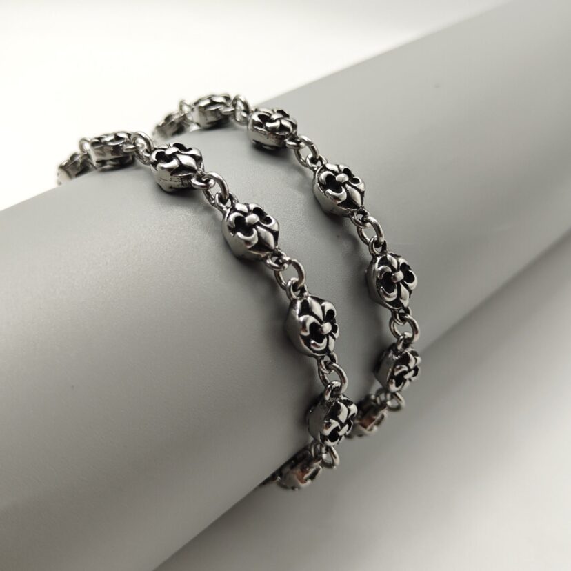 Chrome Hearts anchor flower ball bracelet