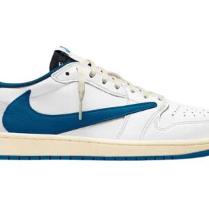 Air Jordan 1 Travis Scott White Blue Fragment