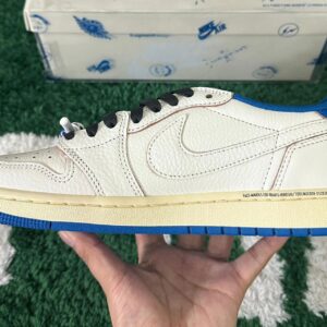 Air Jordan 1 Travis Scott White Blue Fragment