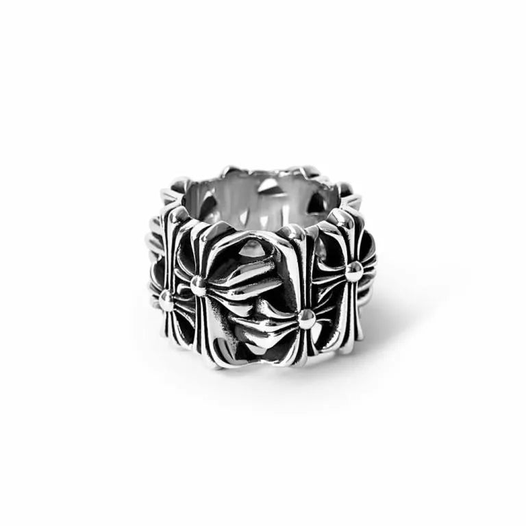 Chrome Hearts Square Cemetery Ring 9
