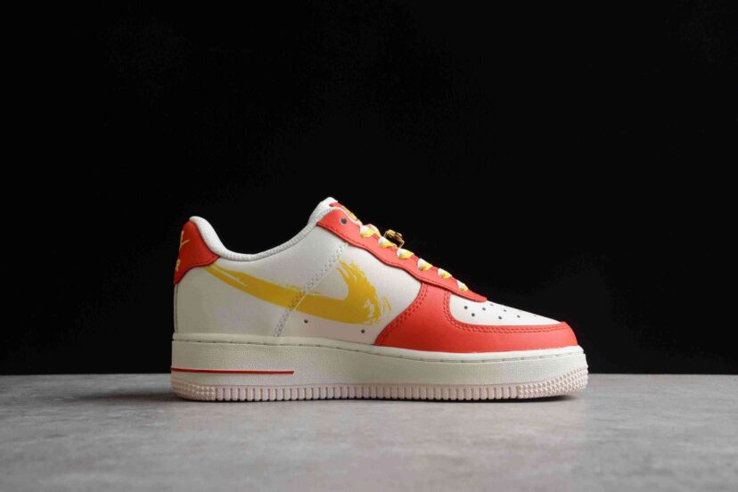 Air Force 1 07 Low Beige Red Gold