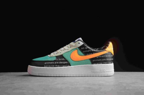 6abca8a71c84c_1 Air Force 1 07 Low Black Blue Orange