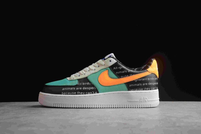 Air Force 1 07 Low Black Blue Orange