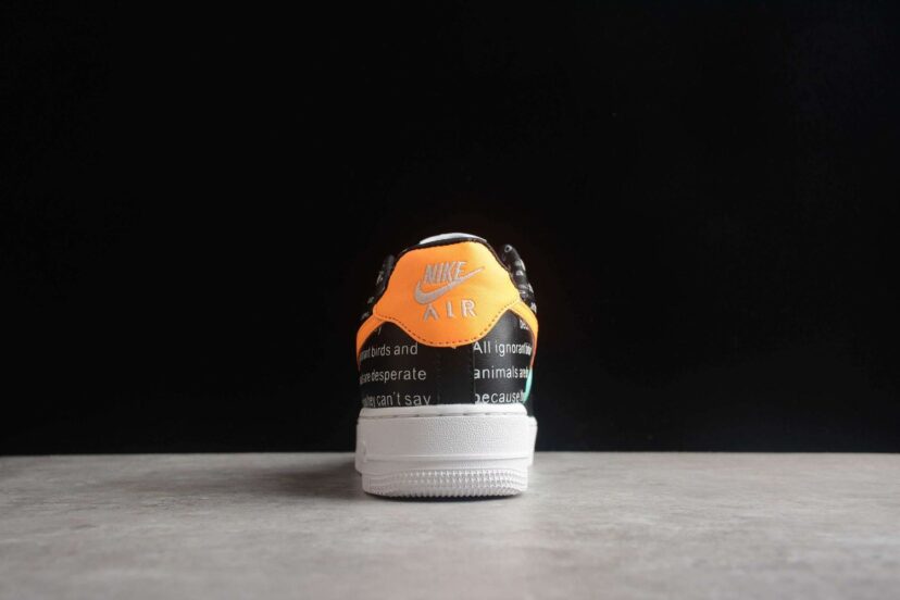 Air Force 1 07 Low Black Blue Orange