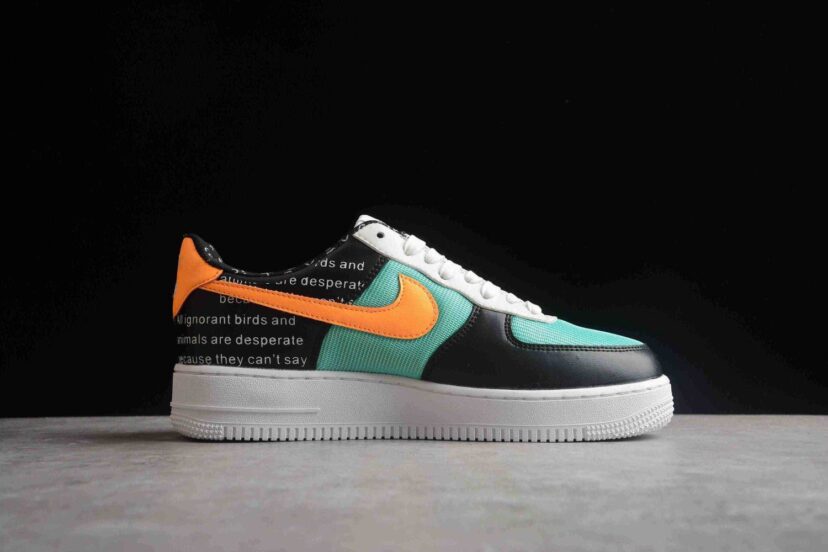 Air Force 1 07 Low Black Blue Orange