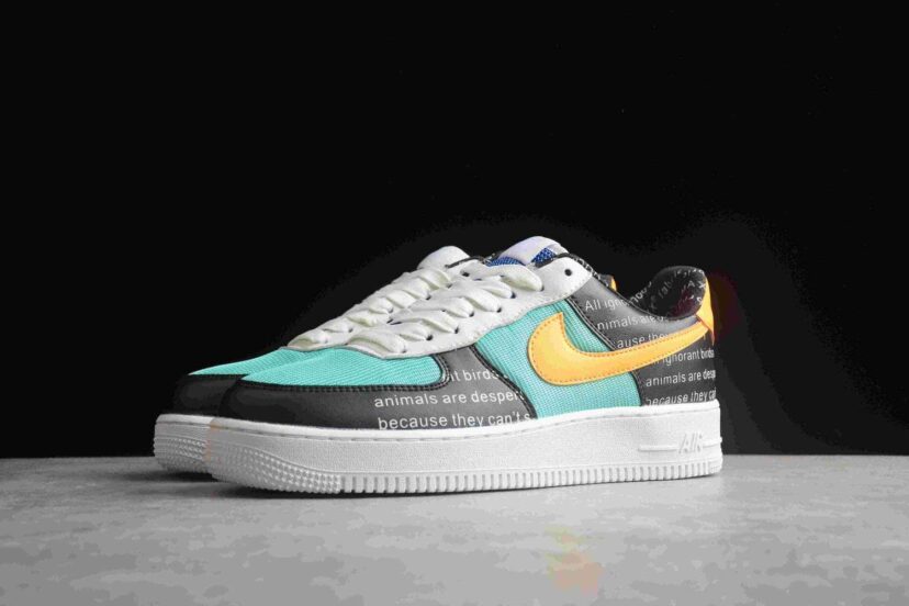 Air Force 1 07 Low Black Blue Orange