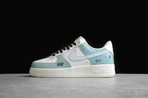 6abca8a8b18c3_1 Air Force 1 07 Low Blue Black Cream White