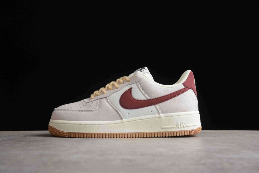 Air Force 1 07 Low Dark Red Cream Brown