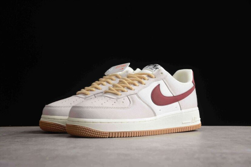 Air Force 1 07 Low Dark Red Cream Brown