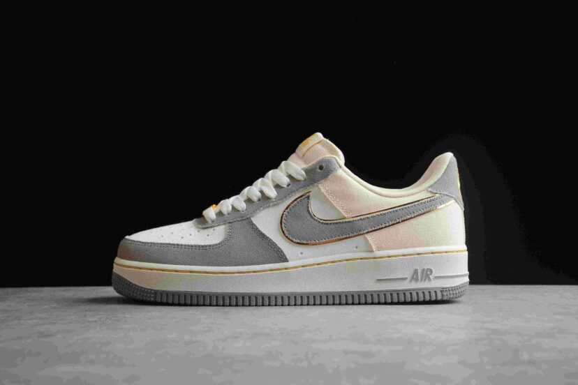 Air Force 1 07 Low Grey White Gold