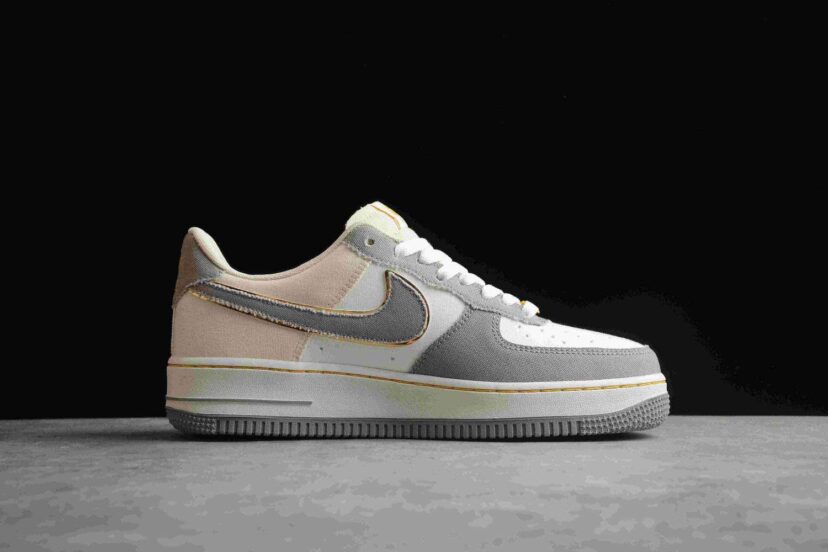 Air Force 1 07 Low Grey White Gold