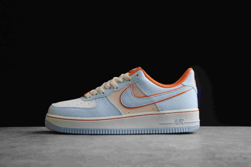 Air Force 1 07 Low Orange Light Blue