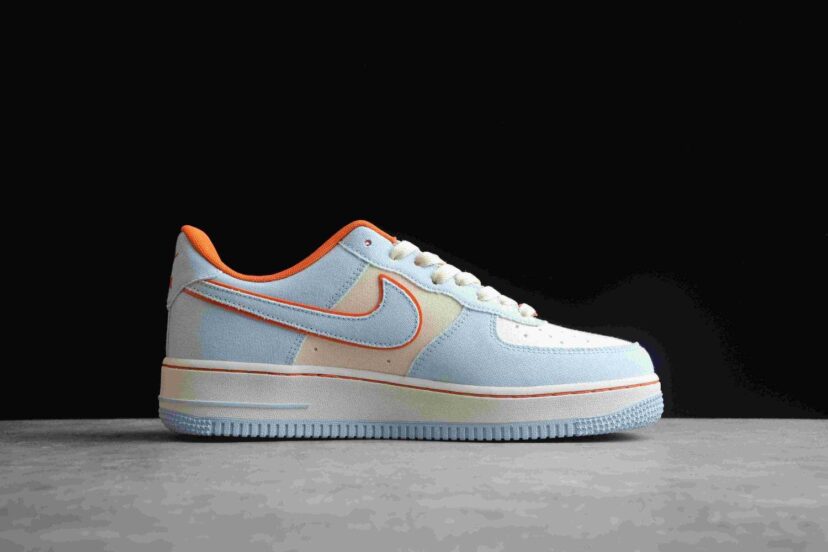 Air Force 1 07 Low Orange Light Blue