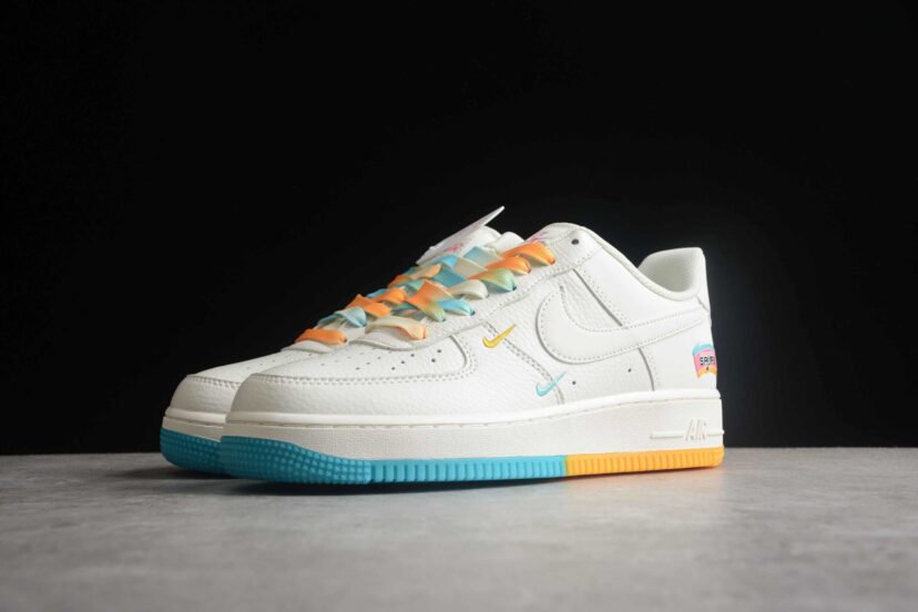 Air Force 1 07 Low White Blue Yellow