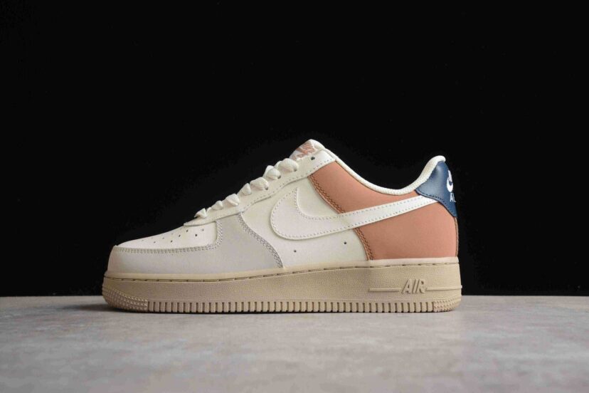 Air Force 1 07 Low White Navy Blue Brown