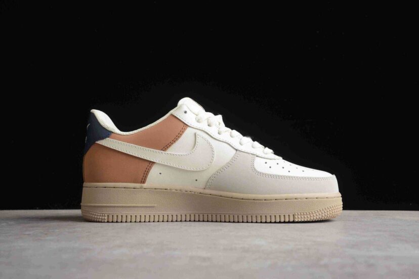 Air Force 1 07 Low White Navy Blue Brown