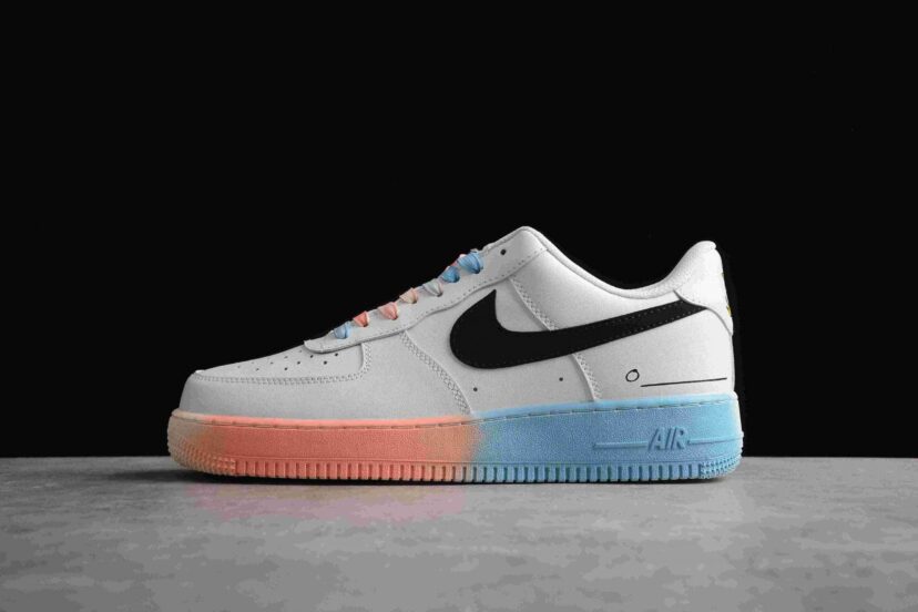 Air Force 1 07 Low White Pink Blue Black