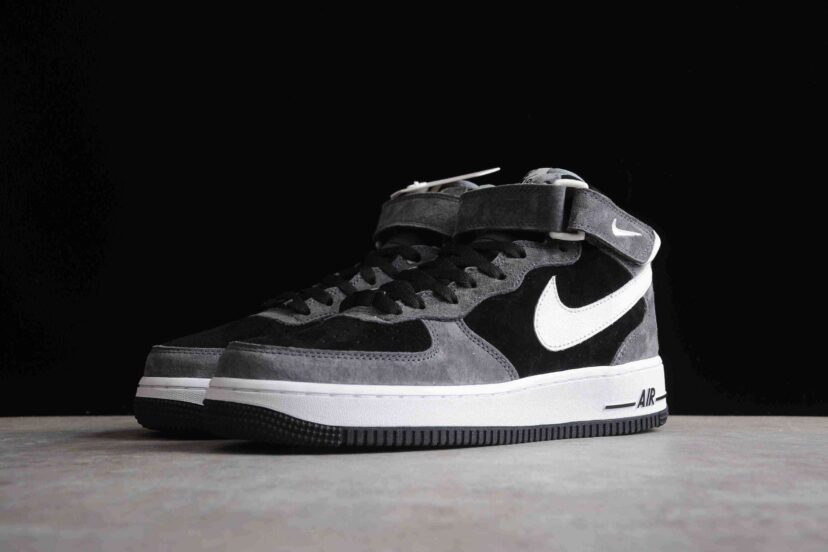 Air Force 1 07 Mid Dark Grey Black White