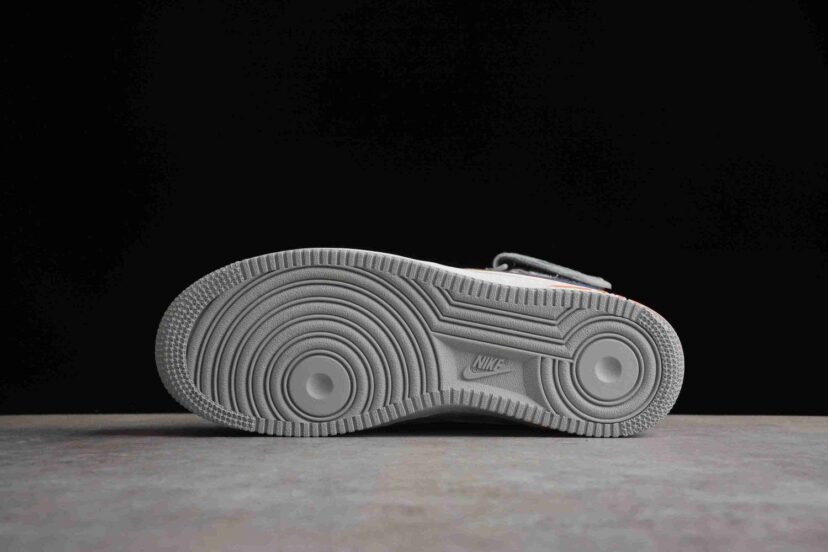 Air Force 1 07 Mid Grey White Navy Orange